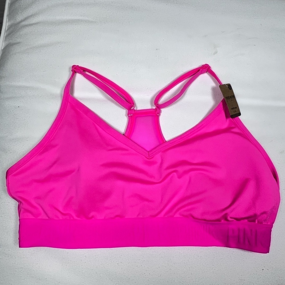 Victoria Secret PINK Active Ultimate Lightly Lined Sport Bra NWT Size LG